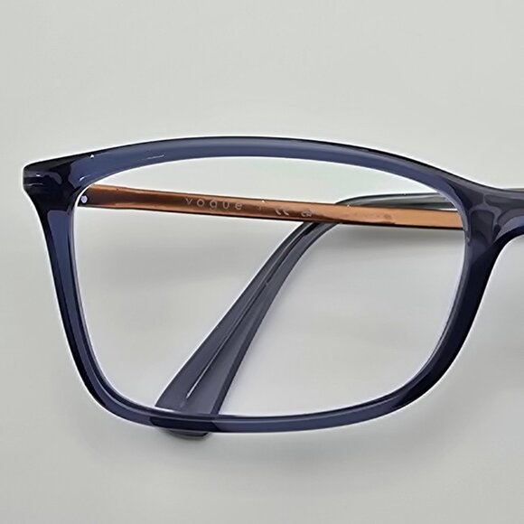 Vogue VO5305-B 2762 Blue Transparent Bronze Rhinestone Eyeglasses Frame w/ Case - Picture 13 of 15